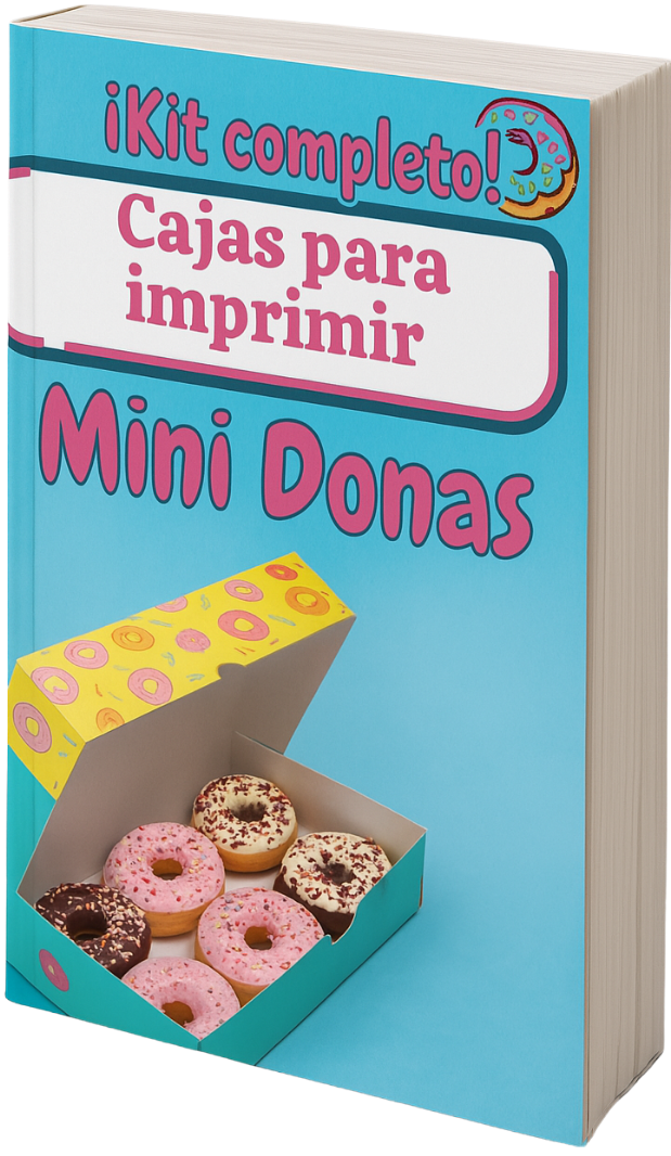 Cajas para imprimir Mini Donas